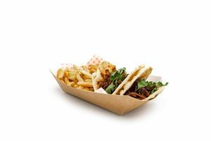 Large Kraft Compostable Meal Tray (Case of 500) - 1