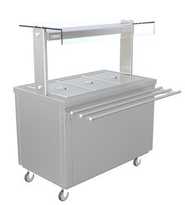 Parry Flexi-Serve Hot Top With Wet Bain Marie Top - FS-HBW3 - 1