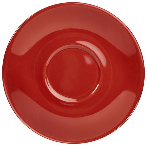 Genware Porcelain Red Saucer 13.5cm/ 5.25 (Pack of 6) - 182113R - 1
