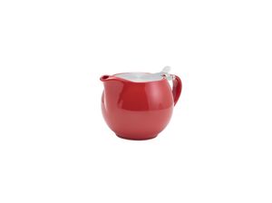 GenWare Porcelain Red Teapot with St/ St Lid & Infuser 50cl/ 17.6oz (Pack of 6) - 395950R - 1