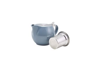 GenWare Porcelain Grey Teapot with St/ St Lid & Infuser 50cl/ 17.6oz (Pack of 6) - 395950G - 3