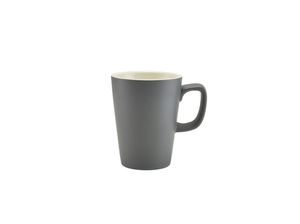 Genware Porcelain Matt Grey Latte Mug 34cl/ 12oz (Pack of 6) - 322135MG - 1