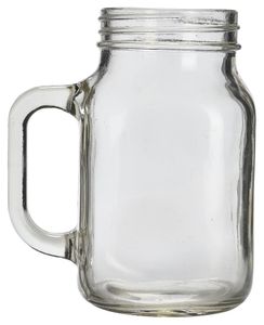 Genware Glass Mason Jar 50cl/ 17.5oz (Pack of 12) - MAS500 - 1