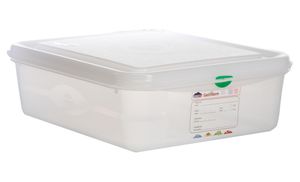 GN Storage Container 1/2 100mm Deep 6.5L (Pack of 6) - 12470 - 1