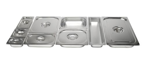 St/St Gastronorm Pan 1/6 - 200mm Deep - GN16-200 - 2