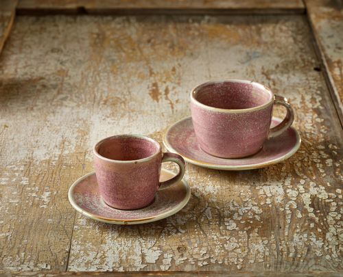 Terra Porcelain Rose Coffee Cup 22cl/ 7.75oz (Pack of 6) - CUP-PRS23 - 4