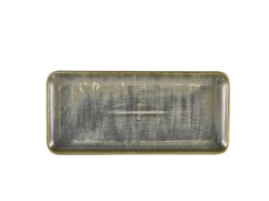 Terra Porcelain Matt Grey Narrow Rectangular Platter 31 x 14cm (Pack of 6) - NR-PMG30 - 1