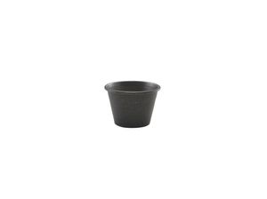 GenWare Black Vintage Steel Ramekin 71ml/ 2.5oz (Pack of 24) - RAMST2BKV - 1