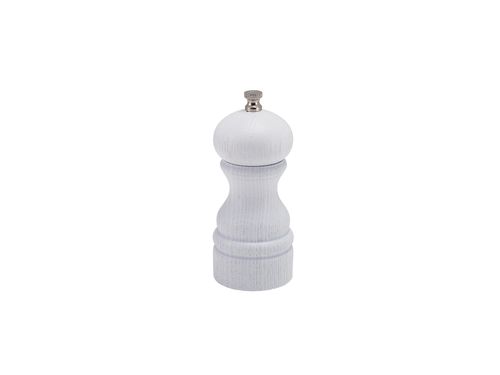 GenWare White Deep Grain Salt/ Pepper Grinder 13cm (Pack of 6) - SPWDG13W - 1