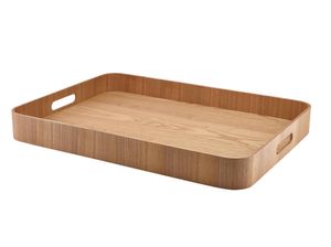 GenWare Light Wood Veneer Butlers Tray 55 x 40cm - WVT-B5540L - 1