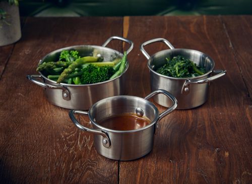 GenWare Mini Stainless Steel Casserole Dish 8.6 x 4.7cm (Pack of 12) - MSCD8 - 2