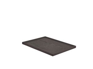 GenWare Black Wood Veneer Amenity Tray - WVAT-3425BK - 1