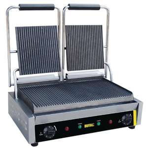 DM902 - Buffalo Bistro Contact Grill Double Ribbed - DM902