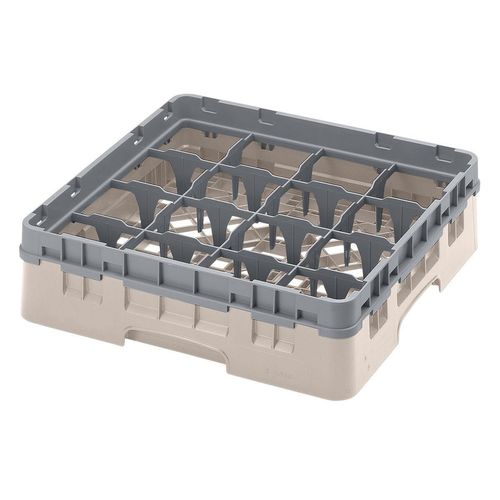 Cambro H92mm Beige 16 Compartment Camrack - 1