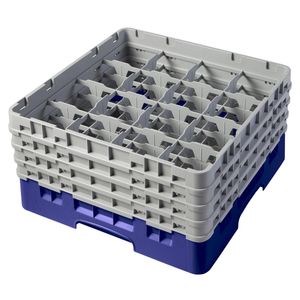 Cambro H215mm Navy 16 Compartment Camrack - 1