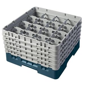 Cambro H257mm Teal 16 Compartment Camrack - 1