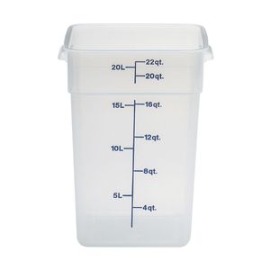 Cambro 20.8L Translucent CamSquare - 1