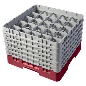 Cambro H298mm Cranberry 25 Compartment Camrack - 1