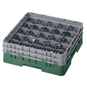 Cambro H155mm Green 25 Compartment Camrack - 1
