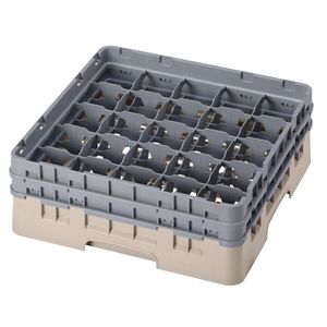 Cambro H155mm Beige 25 Compartment Camrack - 1