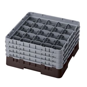 Cambro H238mm Brown 25 Compartment Camrack - 1