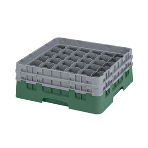 Cambro H133mm Green 36 Compartment Camrack - 1