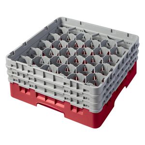 Cambro H174mm Red 30 Compartment Camrack - 1