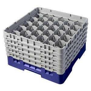 Cambro H257mm Navy 30 Compartment Camrack - 1