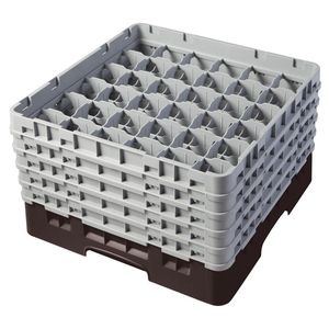Cambro H257mm Brown 36 Compartment Camrack - 1