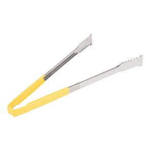Vollrath Yellow One-piece Kool-Touch VersaGrip Tong 406mm - 3