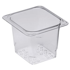 Cambro 127mm Deep 1/6 Clear GN Colander Pan - 1