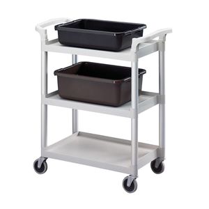 Cambro 136kg Speckled Grey KD Service Cart - 3