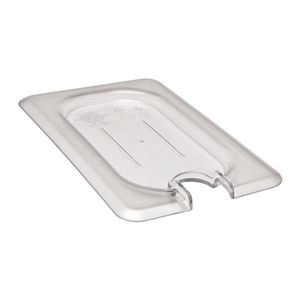 Cambro Clear 1/9 GN Flat Notched Cover - 1