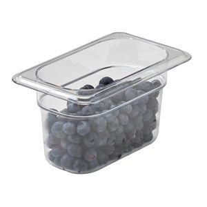 Cambro 100mm Deep 1/9 Clear Polycarbonate GN Pan - 3