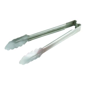Vollrath Heavy-Duty One-piece Scalloped Tong 241mm - 1