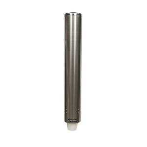 San Jamar 4-10oz Stainless Steel Pull-Type Foam Cup Dispenser - 1