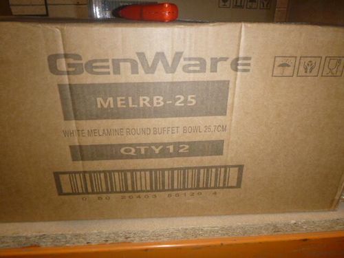 GenWare Melamine White Round Buffet Bowl 25.7cm - MELRB-25 - 6