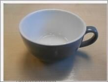 Genware Porcelain Grey Bowl Shaped Cup 25cl/ 8.75oz (Pack of 6) - 322125G - 3