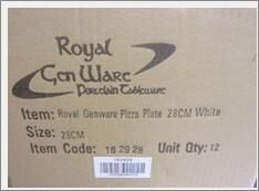 Genware Porcelain Pizza Plate 28cm/ 11 (Pack of 6) - 162928 - 7