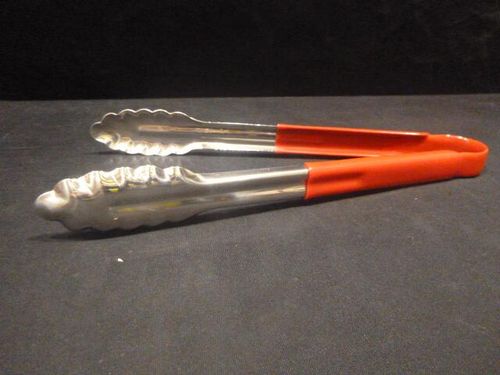 Genware Colour Coded St/St. Tong 31cm Red - CCT31R - 2