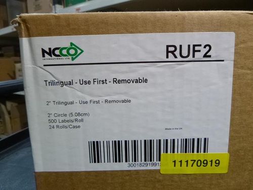 50mm Removable Use First Red Label (500) - RUF2R - 7
