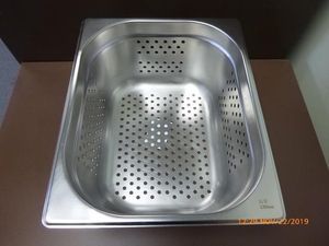 GenWare Perforated St/St Gastronorm Pan 1/2 - 150mm Deep - GNP12-150 - 3