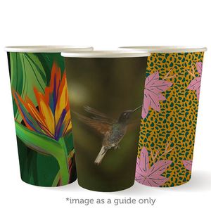 BioPak 16oz Single Wall Art Series BioCups (Pack of 1,000) - BC-16-ART SERIES-UK - 1