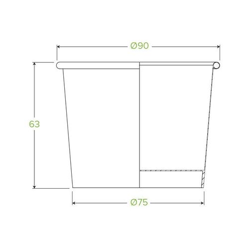BioPak 240ml/8oz White Paper PLA-Lined BioBowls (Pack of 1,000) - BSC-8-UK - 8