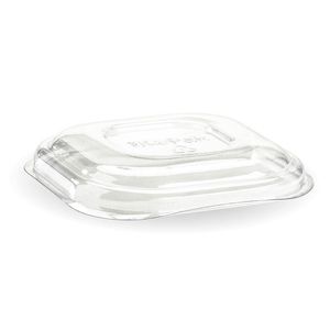 BioPak Clear RPET Lids To Fit 280-630ml BioCane Takeaway Containers (Pack of 600) - B-SLBL-RPET(D)-UK - 1