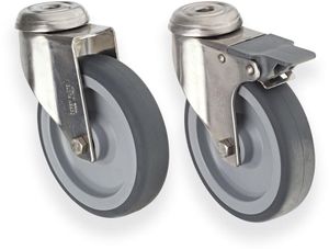 Bourgeat Set Of 4 Wheels Ø 12.5cm - (for Models F3 - F4 - Fc3 - Fc4) - 11823-01 - 1