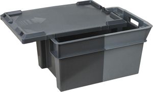 Stackable And Nestable Two-tone Returnable Transport Containers 600x400 Height 20cm 32 - 11850-01 - 1