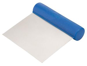 Matfer Matfer Stainless Steel Straight Flexible Dough Scraper 11x10.5cm - 11176-03 - 1
