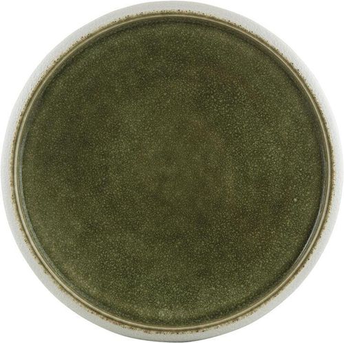 Saveurs Plate White/olive Ø 23.5cm - 050131 - 1