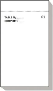 Packet Of 50 (5 Bags Of 10) Head Waiter Food Order Pads Carbon Copy Duplicates 50 Sheets Numbered 1-50. 95x170 Mm - 160635 - 1